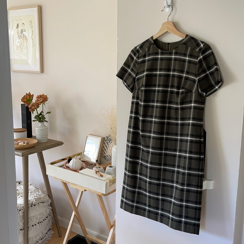 Banana Republic Plaid Shift Dress